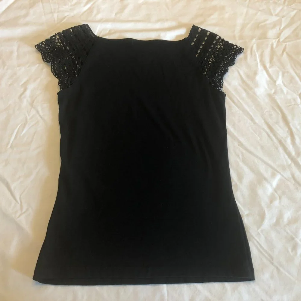 Ralph Lauren Black Short Sleeve Top Size Medium NWOT - Picture 4 of 5